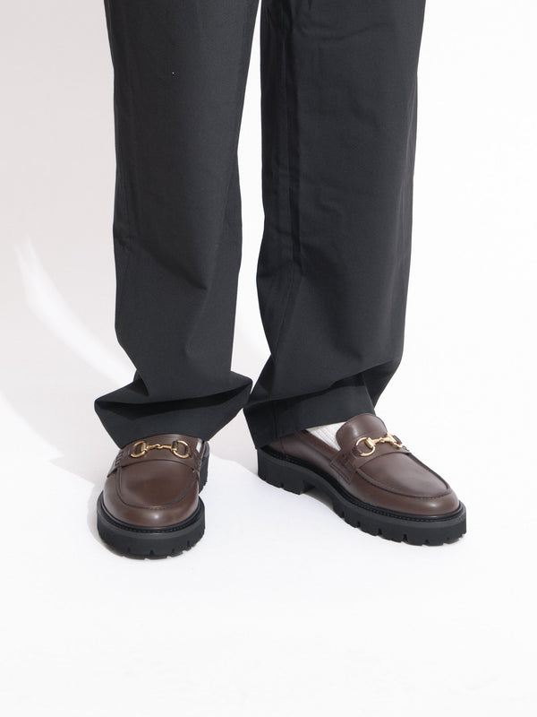 LIGHTWEIGHT CHUNCKY HORSEBIT LOAFER BROWN