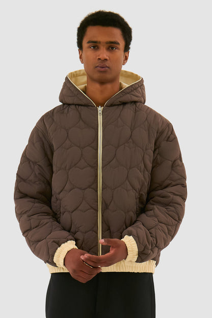 REVERSIBLE HODDED JACKET