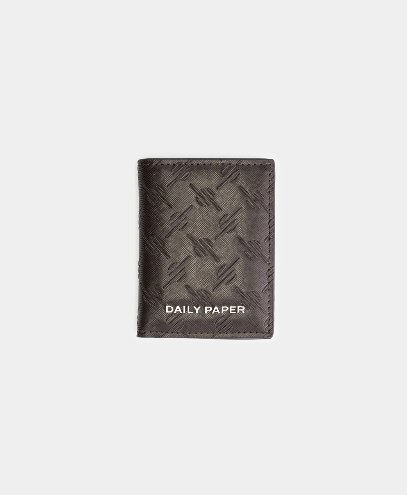 KIUDIS MONOGRAM WALLET DARK BROWN