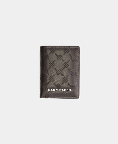 KIUDIS MONOGRAM WALLET DARK BROWN