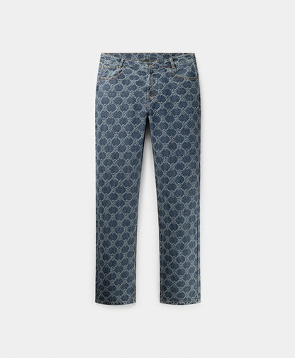 BLUE RAHUL STRAIGHT SHIELD PANTS