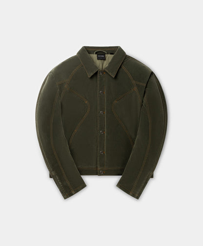 TERRITORY VELVET JACKET CARDAMON GREEN