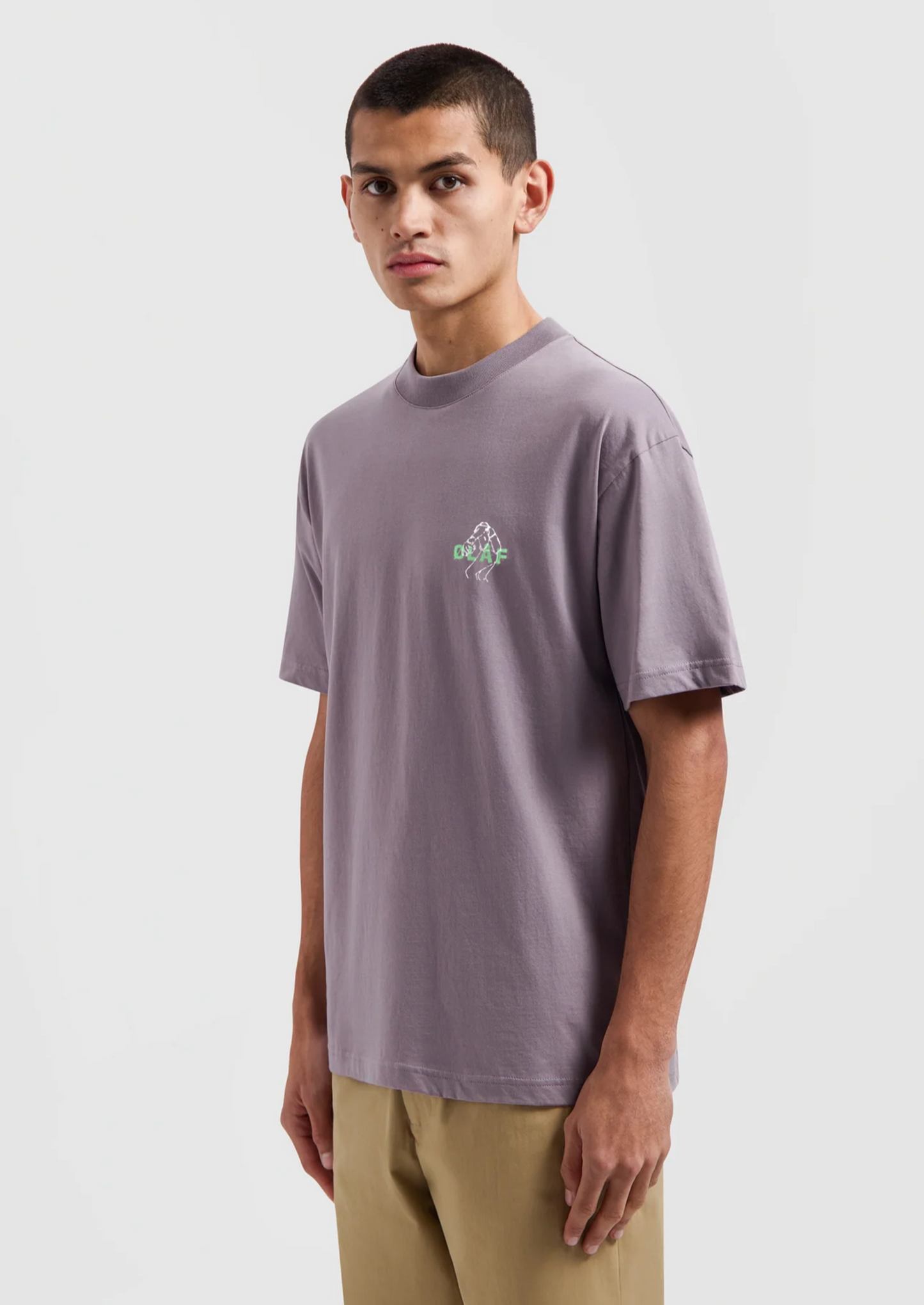 DIVER OUTLINE TEE STONE GRAY