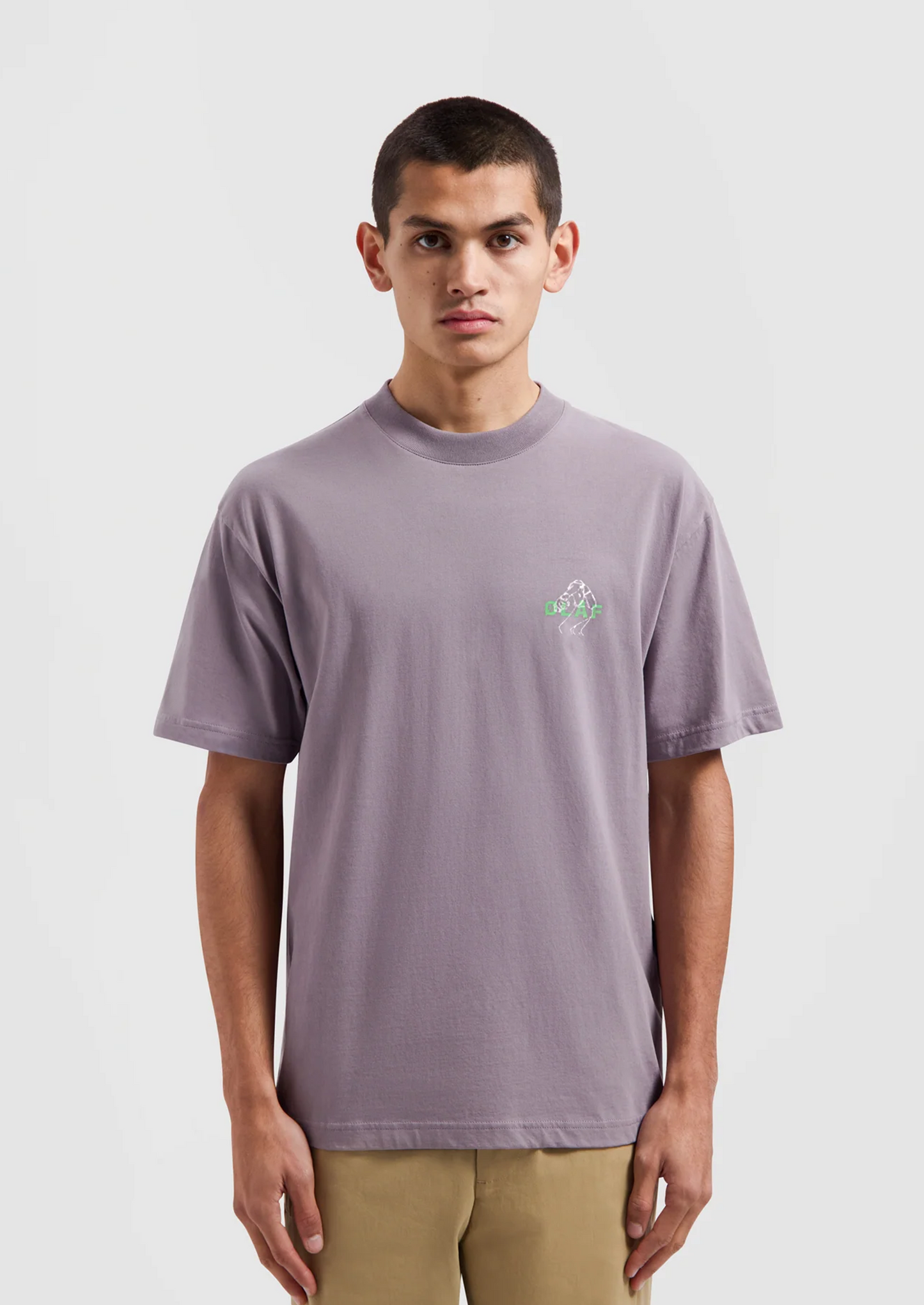 DIVER OUTLINE TEE STONE GRAY